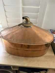 Antique Copper Moonshine Still Condenser & Copper Coil Setup - Picture 1 of 11