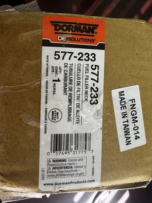 Cuello de llenado de combustible Dorman 577-233 para Chevy Express GMC Savana Foto 1 de 4
