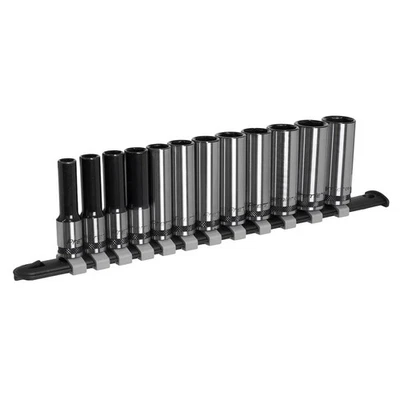 Metrico Presa Set Profondo 12pc 1cmD Nero Serie Singolo Esagono Recintata Sealey - Immagine 1 di 4