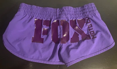 🍒 Fox Motocross Co Y2K Purple Women's Athletic Logo Shorts Size XS 🍒 - Image 1 of 4