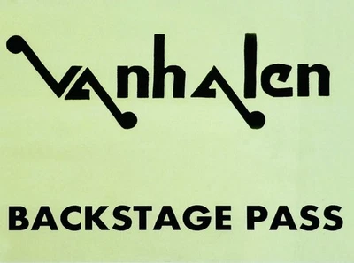 Rare Van Halen early Backstage pass  1974 - Image 1 of 2