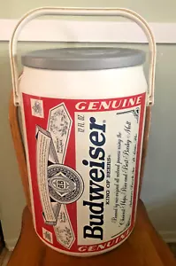 Enfriador de latas de cerveza Budweiser años 90 retro Kooler Kraft vintage 21” H x 13” W - Imagen 1 de 8