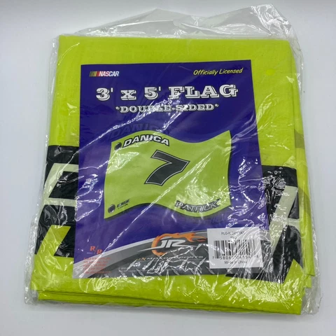 Danica Patrick Nascar Flag 3x5 Double Sided Green #7 JRM 2012 Official New Cover