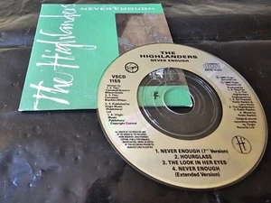 HIGHLANDERS (THE) - NEVER ENOUGH 89 3" MINI CD SINGLE (VIRGIN): NR MINT - Picture 1 of 1