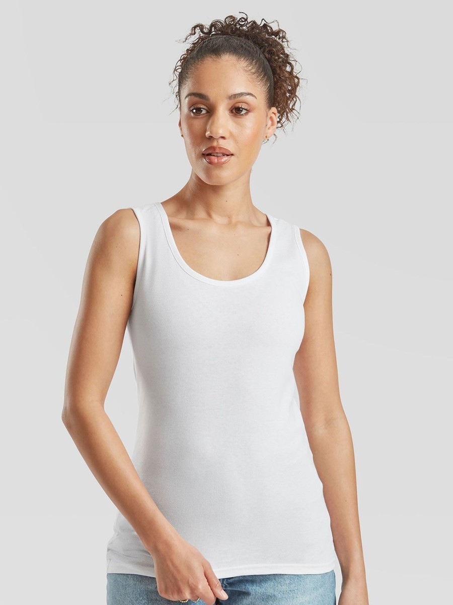 Maglietta Fruit Of The Loom Lady-Fit Valueweight - Donna, Cotone, Girocollo