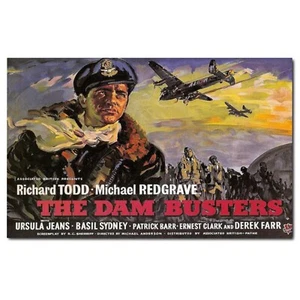 The Dam Busters (1955) Classic War Movie Alternative Artwork Printed on Sign - Picture 1 of 2