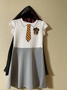 Harry Potter Hermione Granger HALLOWEEN Costume Gryffindor Dress/Cloak M(7/8) - Picture 1 of 7