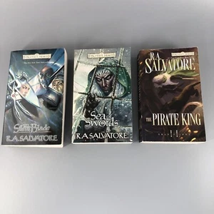 Lot Of 3 Forgotten Realms RA Salvatore - Silent Blade/Sea Of Swords/Pirate King - Bild 1 von 11