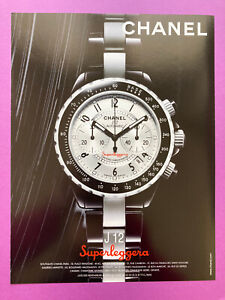 Publicité Chanel 2005 Superleggera advertising mode montre le temps watch time