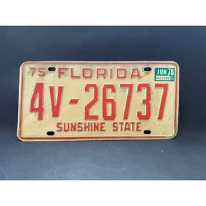 Targa Florida vintage 1975 Sunshine State 4V-26737 - Foto 1 di 2