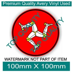 ISLE OF MAN ROUNDEL DECAL STICKER SET MOTORSPORT RALLY MOTORBIKE EDM STICKERS - Imagen 1 de 1