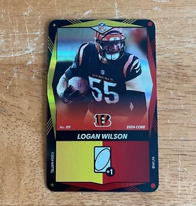Logan Wilson Cincinnati Bengals 2024 UNO Elite NFL SP Lámina Amarilla Roja - Imagen 1 de 2