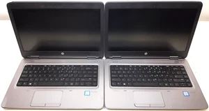 Lot (2) HP ProBook 640 G3 Laptops Intel Core i5-7200U @ 2.50GHz 8GB RAM NO SSD - Picture 1 of 15