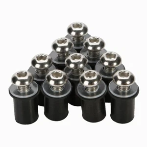 10Pcs/Set M5X15Mm Motorcycle Aluminum Fairing Screws Bolts Kit Body Mount for Mo - Picture 1 of 3