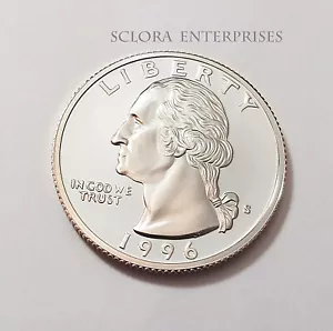 1996 S WASHINGTON *PROVA RIVESTITA* QUARTO **SPEDIZIONE GRATUITA** - Foto 1 di 2