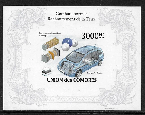 Comoro Is. MNH IMP. S/Sheet - Climate Change - Car (008) Cover