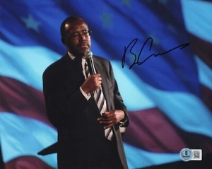 Foto Beckett 8x10 firmada autografiada por Ben Carson ADMIN Secretario de HUD. - Imagen 1 de 1