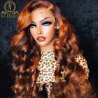 13x6 Transparent Lace Front Human Hair Wigs Loose Body Wave PrePlucked Brazilian
