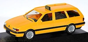 VW Passat Variant B3 Taxi 1988-93 Yellow 1:87 Herpa PC - Picture 1 of 4