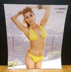 MAXIM 2013 RARE CALENDAR CUT PULL OUT POSTER SEXY & HOT SUSIE ABROMEIT 11" X 12" - Picture 1 of 3