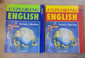 Exploring English 1 & 2 Harris Rowe paperback workbooks - Picture 1 of 7