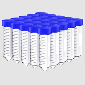 Tubos centrífugos estériles de 15 ml, fondo cónico para centrifugación de almacenamiento de muestras - Imagen 1 de 15