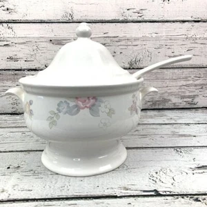 Pfaltzgraff (USA) Heritage Tureen/Lid & Ladle Tableware Flowers 06-160 - Picture 1 of 14