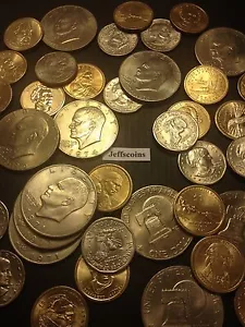 ☆ Lote de 5 monedas de dólar estadounidense☆ Sacagawea Anthony Presidencial Eisenhower + Prueba - Imagen 1 de 5