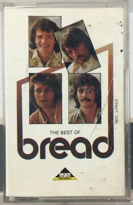 The Best of Bread Audio Cassette Tape Team Records w Lyrics T3142 Soft Rock - Image 1 of 4