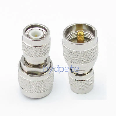UHF male PL259 PL-259 to TNC male plug straight Adapter Connector 50ohm Coaxial - Image 1 of 3