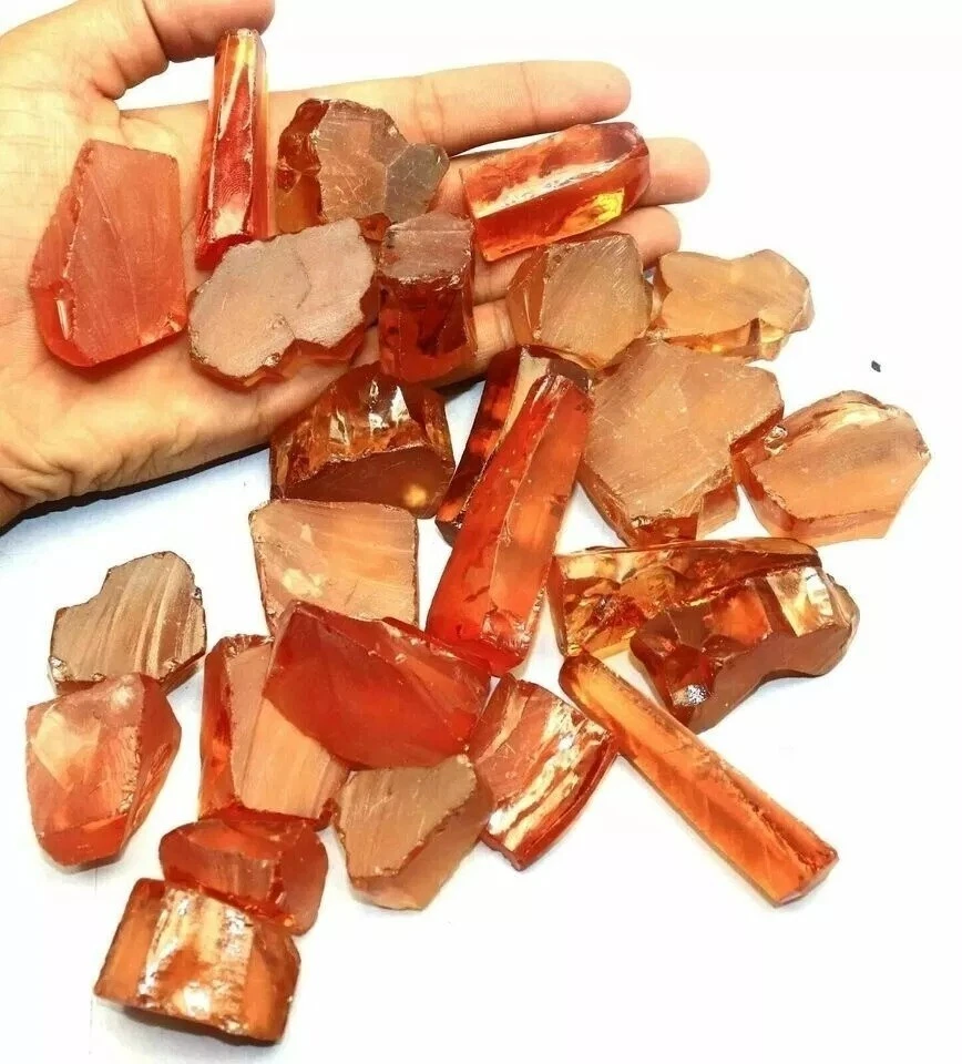 橙色矿物粗糙天然 5000 克拉/ 1 公斤校准锆石批量宝石 — 第 1/4 张图片