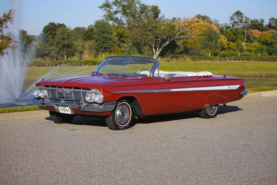 1961 Chevrolet Impala Convertible, Honduras Maroon, Long-Term Ownership, - Image 1 of 4