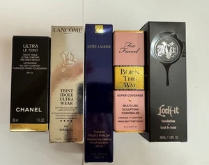 FOUNDATION CHANEL + LANCOME + ESTEE LAUDER + TOO FACE + KVD - Imagen 1 de 2