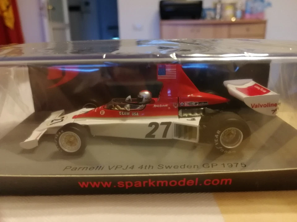 SPARK Parnelli VPJ4 #27 Andretti 4th Sweden GP 1975 1/43 - F1 S1892 - Immagine 1 di 1
