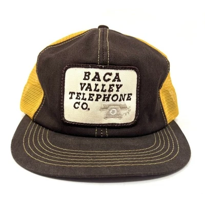 Винтажная нашивка на кепку K PRODUCTS Baca Valley Telephone Co. бейсболка водитель грузовика - Изображение 1 из 4