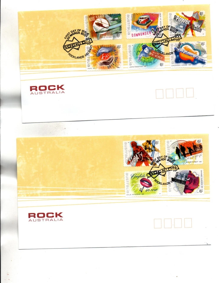 Australia FDC Sc#1944 a 1953 conjunto en 2 portadas música Foto 1 de 1