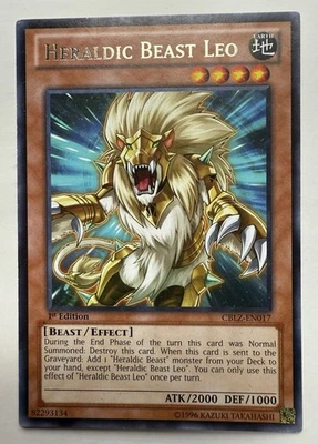 *** HERALDIC BEAST LEO *** 1ST EDITION RARE CBLZ-EN017 YUGIOH! - Image 1 of 2