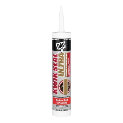 DAP KWIK SEAL Ultra 10.1 oz White Kitchen Bath Sealant Water Repellent