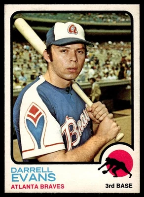 1973 O-Pee-Chee Darrell Evans Atlanta Braves #374 - Image 1 of 2