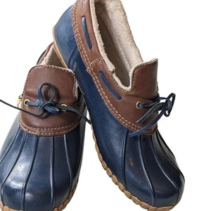 Sporto Pamela Duck Stiefel Damen 10M Kunstfell Slipper Wasserdicht Gummi Wandern - Bild 1 von 13