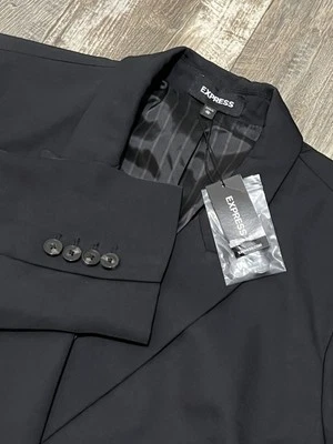 Express женщин черный Blazer размер XL с подкладкой полиэстер $138 розничной новый - Изображение 1 из 4