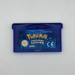 POKEMON ZAFFIRO - 100% ORIGINALE - ITALIANO BATTERIA NUOVA - ADESIVO OTTIMO GBA - Imagen 1 de 4