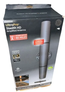 GE Outdoor UltraPro Stealth HD Amplified Television TV Antenna - Picture 1 of 1