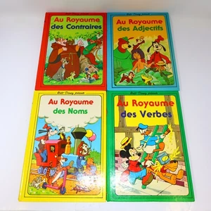 Au Royaume des Noms/Verbes/Adjectifs/Contraires Lot 4 Livres Disney Enfants 70s - Imagen 1 de 20