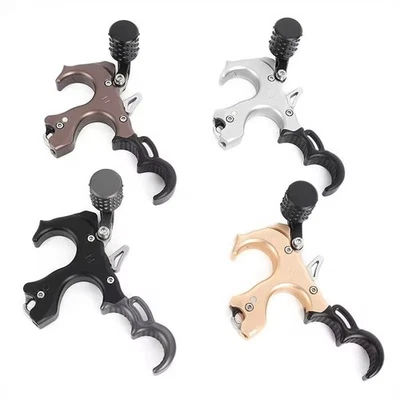 Compound Bow Release Aid 3 4 Finger Thumb Trigger Aluminum Adjustable Hunt RH LH - Image 1 of 4