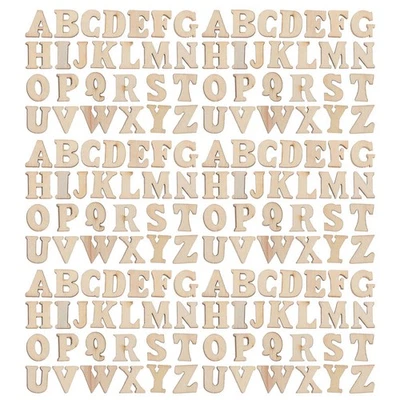  416 Pcs Artigianato Fai Da Te Per Lavori Lettere Legno Mini Blocchi Di - Immagine 1 di 4