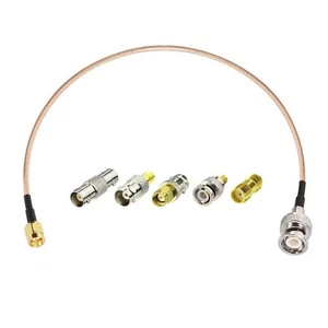 150mm For RF Coaxial Cable with BNC Male to For SMA Male Connector Adapter Set - Picture 1 of 10