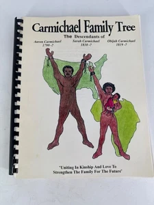 Vintage Carmichael Family Tree Spiral-Bound Book on Their Black History Unique - Picture 1 of 8