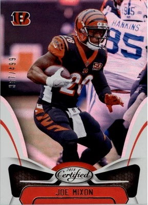 2018 Certified Mirror Silver #9 Joe Mixon /499 - FB - Image 1 of 2