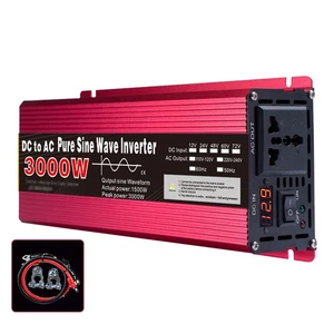 3000W Wechselrichter DC 12V auf AC 220V Wandler Reiner Sinus - Bild 1 von 1